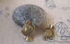 Accessories - 10 Pcs Of Antique Bronze 3D Globe Charms Pendants 15x20mm A5412