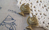 Accessories - 10 Pcs Of Antique Bronze 3D Globe Charms Pendants 15x20mm A5412