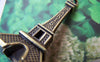 Accessories - 10 Pcs Of Antique Bronze 3D Paris Eiffel Tower Pendants Huge Size 22x47mm A1651