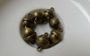 Plants & Trees - 10 pcs Antique Bronze 3D Acorns Pinecones Connectors Charms A6631