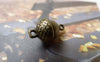 Plants & Trees - 10 pcs Antique Bronze 3D Acorns Pinecones Connectors Charms A6631