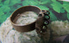 Accessories - 10 Pcs Of Antique Bronze Adjustable Ring Blank Shank Base With 10mm Bezel Lace Edge A5938