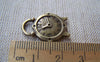 People, Profession & Hobby - 10 pcs Antique Bronze Alarming Heart Clock Charms A478