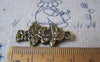 People, Profession & Hobby - 10 pcs Antique Bronze Alice Cat Girl Charms 16x31mm Double Sided A4310