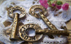 Keys & Locks - 10 pcs Antique Bronze Ancient Key Charms Pendants A203