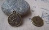 Ocean, Weather & Symbols - 10 pcs Antique Bronze Aquarius Water-Bearer Constellation Charms A1929