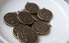 Ocean, Weather & Symbols - 10 pcs Antique Bronze Aquarius Water-Bearer Constellation Charms A1929