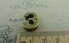 Number Beads - 10 pcs Antique Bronze Arabic Figure Number 3 Bracelet Beads A6061