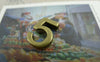 Number Beads - 10 pcs Antique Bronze Arabic Figure Number 5 Bracelet Beads A5809