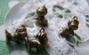 Accessories - 10 Pcs Of Antique Bronze Baby Give Me A Hug Charms 7x14mm A728