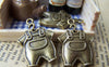 People's Accessories - 10 pcs Antique Bronze Baby Overall Pants Trousers Charms 19x24mm A1914