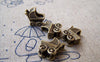 Accessories - 10 Pcs Of Antique Bronze Baby Stroller Carrier Charms 12x12mm A932