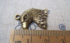Birds, Pets & Animals - 10 pcs Antique Bronze Bald Eagle Head Charms Pendants 18x22mm A3046
