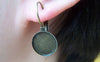 Accessories - 10 Pcs Of Antique Bronze Base Setting Earwire Match 12mm Bezel Sawtooth Edge A4858