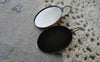 Accessories - 10 Pcs Of Antique Bronze Base Setting Earwire Match 18x25mm Bezel Sawtooth Edge A5358