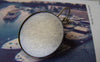 Accessories - 10 Pcs Of Antique Bronze Base Setting Earwire Match 25mm Bezel Sawtooth Edge A5353
