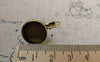 Accessories - 10 Pcs Of Antique Bronze Base Setting French Earwire Match 14mm Bezel A6450