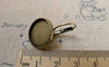 Accessories - 10 Pcs Of Antique Bronze Base Setting French Earwire Match 16mm Bezel A6449