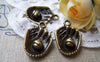 People, Profession & Hobby - 10 pcs Antique Bronze Baseball Glove Baseball Mitt Charms A1416