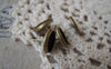 Earwire - 10 pcs Antique Bronze Bezel 10mm Ear Stud Earring Posts A4679