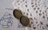 Earwire - 10 pcs Antique Bronze 14mm Bezel Ear Stud Posts A5032