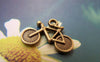 Accessories - 10 Pcs Of Antique Bronze Bike Bicycle Charms 15x20mm A951