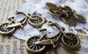Traveling - 10 pcs Antique Bronze Bike Bicycle Charms Double Sided A929