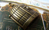 People, Profession & Hobby - 10 pcs Antique Bronze Bird Cage Pendants Charms 23x31mm A157