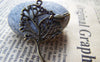 Plants & Trees - 10 pcs Antique Bronze Bird On Tree Pendants Charms 32x40mm A282