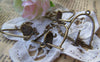 Birds, Pets & Animals - 10 pcs Antique Bronze Bird Ring Connector Charms 23mm A287