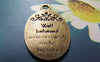 Accessories - 10 Pcs Of Antique Bronze Blank Oval Pendant Charms 16x25mm A1749