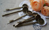 Accessories - 10 Pcs Of Antique Bronze Bobby Pin Hair Sticks Hair Clips With 12mm Bezel 55mm A1920