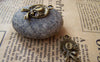 People's Accessories - 10 pcs Antique Bronze Bow Tie Summer Hat Charms A1409