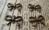 Accessories - 10 Pcs Of Antique Bronze Bow Tie Knot Connector 14x22mm A750