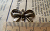 Accessories - 10 Pcs Of Antique Bronze Bow Tie Knot Connector 14x22mm A750