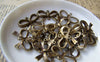 Accessories - 10 Pcs Of Antique Bronze Bow Tie Knot Connector 14x22mm A750