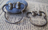 Accessories - 10 Pcs Of Antique Bronze Bow Tie Mouse Frame Charms 35x38mm A2828