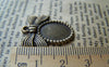 Accessories - 10 Pcs Of Antique Bronze Bowtie Cameo Base Settings Match 10x14mm Cabochon A3179