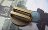 Accessories - 10 Pcs Of Antique Bronze Boy And Girl Round Buckle Charms 18mm A4953