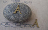Accessories - 10 Pcs Of Antique Bronze Brass Alphabet Letter A Charms 11x14mm A2406