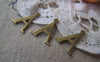 Accessories - 10 Pcs Of Antique Bronze Brass Alphabet Letter A Charms 11x14mm A2406