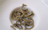 Accessories - 10 Pcs Of Antique Bronze Brass Alphabet Letter G Charms 10x15mm A2412
