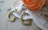 Accessories - 10 Pcs Of Antique Bronze Brass Alphabet Letter G Charms 10x15mm A2412