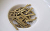 Accessories - 10 Pcs Of Antique Bronze Brass Alphabet Letter H Charms 10x15mm A2413