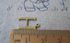 Accessories - 10 Pcs Of Antique Bronze Brass Alphabet Letter H Charms 10x15mm A2413