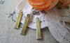 Accessories - 10 Pcs Of Antique Bronze Brass Alphabet Letter I Charms 3.5x15mm A2414
