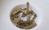 Accessories - 10 Pcs Of Antique Bronze Brass Alphabet Letter L Charms 10x15mm A2417