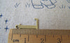 Accessories - 10 Pcs Of Antique Bronze Brass Alphabet Letter L Charms 10x15mm A2417