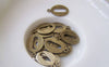 Accessories - 10 Pcs Of Antique Bronze Brass Alphabet Letter O Charms 10x15mm A2420