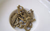 Accessories - 10 Pcs Of Antique Bronze Brass Alphabet Letter P Charms 10x15mm A2421